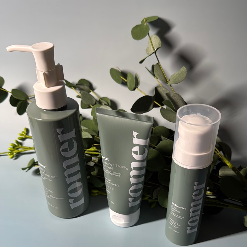 romer Cleanse Treat Moisturize Skincare Set - New